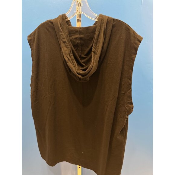 True Religion Mens Black Sleeveless Hoodie L Large NWOT Cotton - Picture 4 of 5